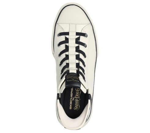 Pantofi sport, barbati, SKECHERS SLIP-INS PREMIUM LEATHER SNOOP ONE OG 251016-OFWT alb, piele naturala